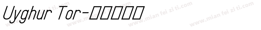 Uyghur Tor字体转换